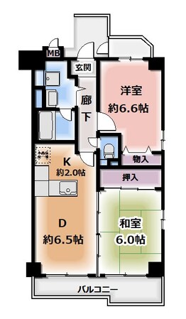 エーデルハイムの物件間取画像